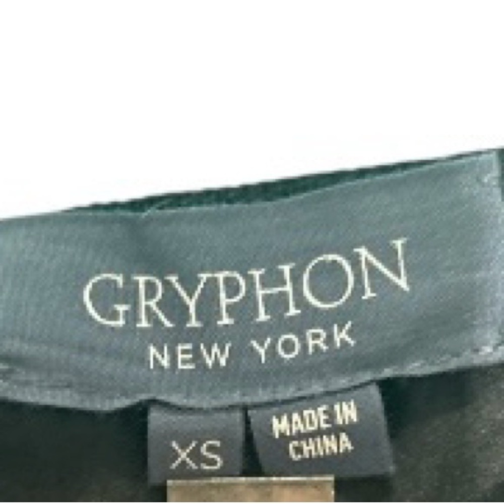 Gryphon Striped Patterned Skirt - Blue and Black - Picture 6 of 6